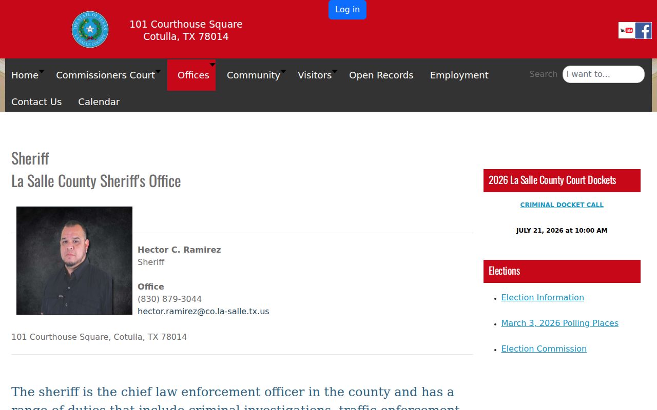 La Salle County Sheriff source for arrest lookup and jail records