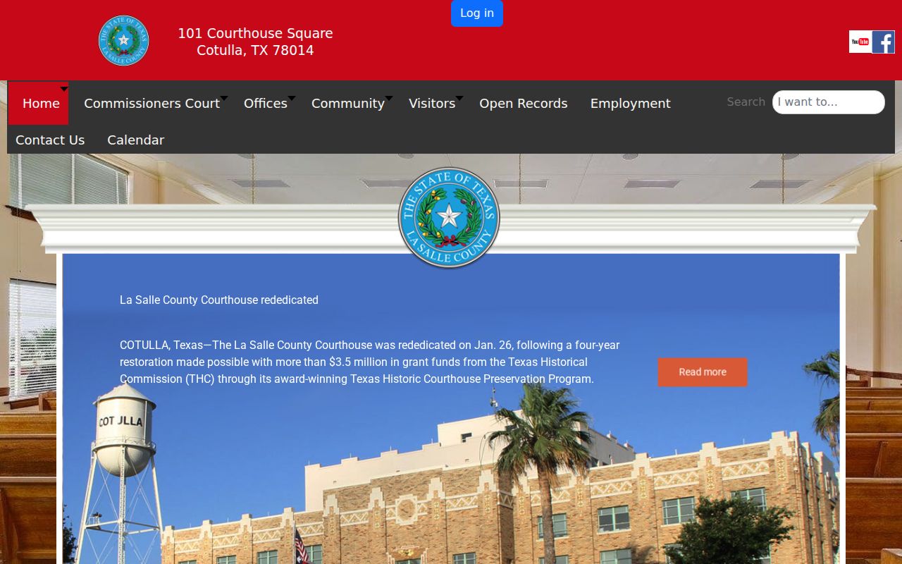La Salle County criminal records courthouse homepage